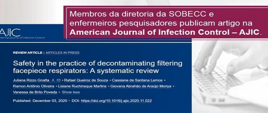 Membros da diretoria SOBECC e demais pesquisadores publicam artigo no AJIC