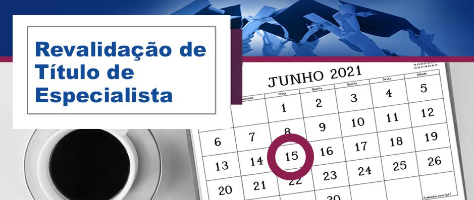 Inscries para revalidao de Ttulo de especialista j esto disponveis