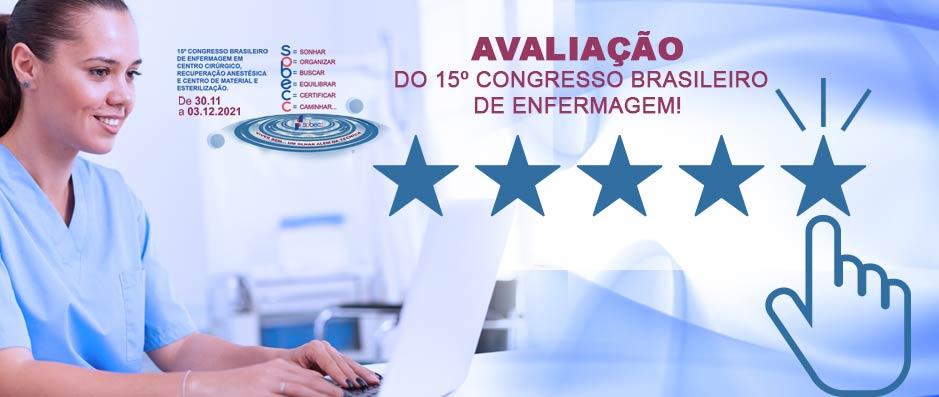Participantes do 15 Congresso: faam a avaliao das atividades do evento