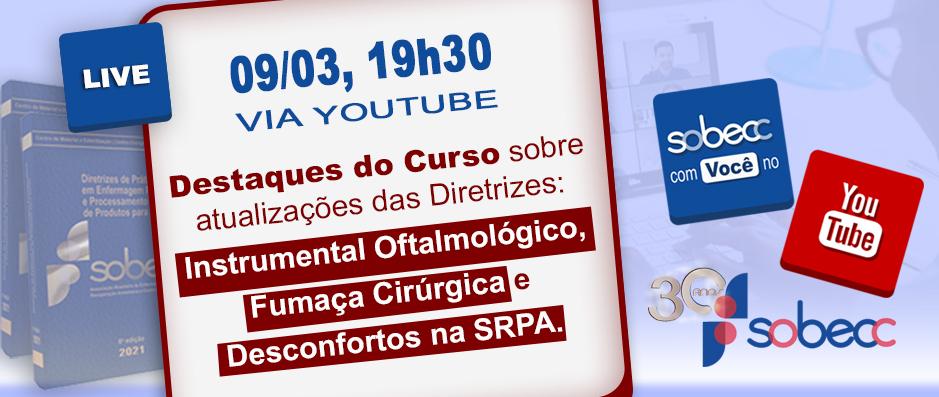 Live sobre os principais destaques do curso de atualizao das Diretrizes